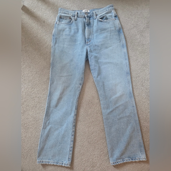 Agolde Pinch Waist High Rise Kick Jeans In Riptide - Picture 3 of 9